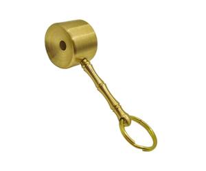 Générique Sifflet en métal pour événements Sportifs avec Finition dorée | Sifflet en métal compact avec boucle de fixation pour matériel de camping et kits de randonnée, accès rapide