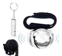 Générique Sifflets De Signalisation - Cloche Et Sifflet De Protection Contre Les Ours pour Randonnée | Avertisseur De Sécurité en Métal Anti-Rouille pour Camping, Trekking, Cyclisme Et Running