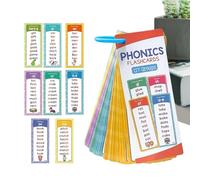 Générique Sight Word Cards - 16.7x6.3cm Rhyming Learning Educational Toys - 60-Piece Child-Friendly Design Sight Words Learning Cards | for Kids Preschool Classroom Homeschool Playroom Daycare Travel