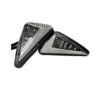 Générique signalisation Clignotant LED Triangulaire Pour Moto Indicateur Universel 12V 10mm Blanc Rouge Bleu Ambre, DRL RétroviseurLampe(4 X Amber Red)