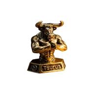 Générique Signes du Zodiaque en Laiton Faits à la Main - Statues de Constellation Vintage, Objets de décoration pour la Maison/Le Bureau(Taurus)