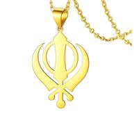 Générique sikhisme Sikh Khanda épée pour femmes Hommes sikhs Symbole d’épée bijoux pendentifs