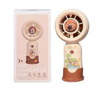 Générique Silent Cooling Fan - Portable Ventilator for Travel | USB Charging with 500mAh Battery, Three Speed Adjustment, Compact Handheld Design, Lightweight Summer Companion