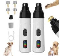 Générique Silent Groom Pro Nail Grinder, 2025 New Dog Nail Trimmer, Dog Nails Trimmer Quick USB Charge with Replacement Grinding Heads, Portable Pet Nails Grooming Smoothing Trimmers Tool (2 PCS)