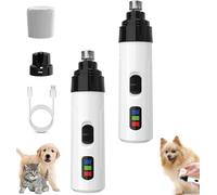 Générique Silent Groom Pro Nail Grinder, 2025 New Dog Nail Trimmer, for Dogs and Cats, Quick USB Charge with Replacement Grinding Heads (2 Sets Standard)