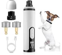 Générique Silent Groom Pro Nail Grinder 2026 - Tondeuse à Griffes Silencieuse pour Chien et Chat, Rechargeable USB 2000mAh avec LED et 3 Vitesses, Conçue pour Les Ongles Épais (1 pièces + 2 tête)