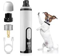 Générique Silent Groom Pro Nail Grinder 2026 - Tondeuse à Griffes Silencieuse pour Chien et Chat, Rechargeable USB 2000mAh avec LED et 3 Vitesses, Conçue pour Les Ongles Épais (1 pièce + 1 têtes)