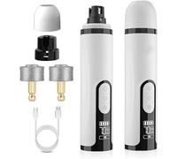 Générique Silent Groom Pro Nail Grinder 2026 - Tondeuse à Griffes Silencieuse pour Chien et Chat, Rechargeable USB 2000mAh avec LED et 3 Vitesses, Conçue pour Les Ongles Épais (2 pièces + 2 têtes)
