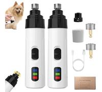 Générique Silent Groom Pro Nail Grinder, Silent Groom Pro Nail Grinder, 2025 New Silent USB Rechargeable Pet Nail Grinder, Dog Nail Trimmers, Pet Paws Grooming Smoothing Tool (2 Set+2 Grinding Head)