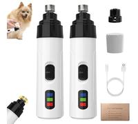 Générique Silent Groom Pro Nail Grinder, Silent Groom Pro Nail Grinder, 2025 New Silent USB Rechargeable Pet Nail Grinder, Dog Nail Trimmers, Pet Paws Grooming Smoothing Tool (2 Set)