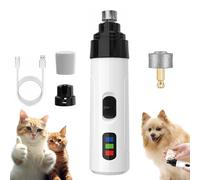 Générique Silent Groom Pro Nail Grinder, Silent Groom Pro Nail Grinder, Dog Nail Trimmer, Pet Paws Grooming Smoothing Tool (1 Set+1 Grinding Head)