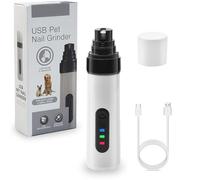 Générique Silent Groom Pro, Silent Groom Pro Nail Grinder Cordless, Dog Nail Trimmers, Quick USB Charge with Replacement Grinding Heads Smoothing Tool (SETA)