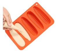 Générique Silicon Egg Molds Breakfast Sandwich, Corn Stick Bread Pan, Heat Resistant Silicone Tray, For Restaurant Party Grilling Baking Picnic Kitchen Camping Home Family