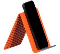 Générique Silicone Aluminum Phone Holder Stand - Adjustable Desk Mount for Hands Free Viewing | Aluminum Alloy Frame with Silicone Grip Pads, Foldable Angle Support Holder for Home Use