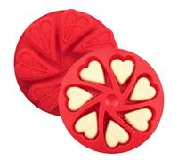 Générique Silicone Cake Mold 7 - ergonomic modern Cavity Heart Shaped Reusable, sl aking Mould Chocolate Food, Jelly Dessert Candy Soap Candle | Food Jelly Dessert Candy Soap Candle Making