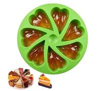 Générique Silicone Cake Mold 7 - sturdy stylish premium Cavity Heart Shaped Reusable, Baking Mould Chocolate Food, Jelly Dessert Candy Soap Candle | Food Jelly Dessert Candy Soap Candle Making