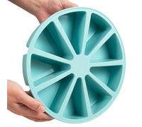 Générique Silicone Cake Mold, 9 Cavity Triangular Pan, 10.43x1.97 Inches Baking Tray with Sturdy Build, Muffin Mold with Nonstick Style, Kitchen Accessory, Dessert Supply for Candy and Jelly