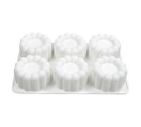 Générique Silicone Cake Molds - 6-Cavity Easy Release Nonstick Tray for Homemade Treats, Pastry Baking with Durable Function, Cute Dessert for Mousse Pudding Chocolate Jelly, Beginner Adults Set
