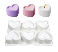 Générique Silicone Cake Molds - 6-Cavity Easy Release Nonstick Tray for Homemade Treats, Pastry Baking with Durable Function, Cute Dessert for Mousse Pudding Chocolate Jelly, Beginner Adults Set