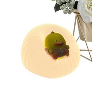Générique Silicone, Cartoon Touch Lamp, Auto Timer with Three Level Brightness, Soft Silicone with Gentle Glow Diffusion, Nursery Style Bedside Lighting Decor, Home Use for Sleep and Reading