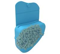 Générique Silicone Dog Treat Pouch, Clip on Portable Training Container, 4.8x1.81x4.17 inches Compact Sturdy Dog Training Snack Holder with Waist Clip for Pet Walking and Leash Attachment