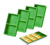 Générique Silicone Freezer Trays, Freeze Dryer Mats, 11x17.6x2.6cm/4.33x6.93x1.02 inches Stackable Nonstick Set for Baking, Chocolate Molds, Kitchen Prep, Indoor Food Processing Silicones