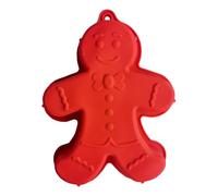 Générique Silicone Gingerbread Man Baking Tray | 3D Silicone Christmas Gingerbread Man Baking Molds | Non Stick Pie Mould Bakeware Tray for Cake, Soap, Jelly, Cookie