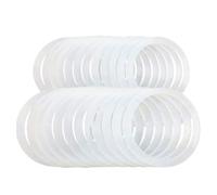 Générique Silicone Jar Gaskets - Replacement Sealing Rings for Jars | Flexible Food Grade Silicone Seals for Preserving, Canning, and Airtight Storage of Jams, Sauces, Pickles, and Dry Goods