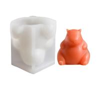 Générique Silicone Molds, Capybara Animal Moulds, 2.48x2.44in Versatile Creative Baking Kit, Portable 3D Crafting Tool, Animal Resin Epoxy for Soap, Wax, Clay, Crafts Making