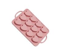 Générique Silicone Mousse Mold, Heart Baking Tray, 12.41x7.68 Inches Holiday Pan with Sturdy Build, Kitchen Dessert Tool, Love Shape Mold with Design, Baking Accessory for Apartment and Farmhouse