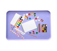Générique Silicone Painting Mat - Washable Art Pad | 61x40cm Silicone Art Activity Tray with Raised Sides for Mold Casting, Jewelry Making, Drawing, DIY Projects, Resin Pouring and Clay Work