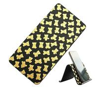 Générique Silicone Phone Stand - Angle Anti Slip Flexible Foldable Phone Holder, 7.87x3.93inches Adjustable Desk Stand for Smartphones Tablets Laptops, Home Office Dormitory Travel Use