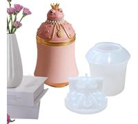 Générique Silicone Resin Mold, Frog Shape Candle Holder Mold, Flexible Easy Release DIY Craft Casting Molds, Multi Use Storage Container Mould for Vase Jewelry Box Pen Holder and Home Decor Use