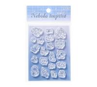 Générique Silicone Rubber Stamps, Transparent Ink Pad, Aesthetic Embellishment Module for Bullet Journaling Cardmaking Junk Journal Supplies Craftroom Organizer Module Paperwork Detailing Hobby Kit