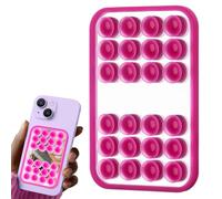 Générique Silicone Suction Case - 2x1 inches Double Sided Grip Cover for Viewing, Secure Holding with Mirror Attachment, Phone Case for Car, Desk, Shower, Black Authentic, Presents Ready Box