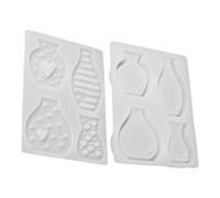 Générique Silicone Vases Moulds - 4 Cavity Small Silicone Mold | Candle Holder Mold for DIY Resin, Plaster, Concrete Craft Decoration, Thanksgiving, Birthday Party, Home, Office, Desk, School, Dorm