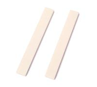 Générique Sillet en Os Vierge pour Guitare Classique et Folk, Léger Remplacement, Dimensions 80x11x3mm, Lot de 2 Pièces Beige