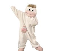 Générique Silly Onesie, Pyjama À Capuche Vert Drôle De Monstre, Amusant Et Mignon, Facile À Mettre Et À Enlever for Les Soirées À Thème Et Les Loisirs À La Maison(White,XL)