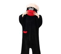 Générique Silly Onesie, Pyjama À Capuche Vert Drôle De Monstre, Amusant Et Mignon, Facile À Mettre Et À Enlever for Les Soirées À Thème Et Les Loisirs À La Maison(Black,L)