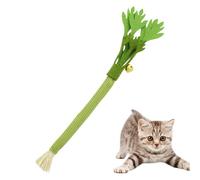Générique Silvervine Sticks Cats, Interactive Celery-Shaped, 9.45x1.57in Cat Stick with Bell, Chew and Play Toy, Natural Training Aid for Scratching, Climbing, Hunting, Mental Stimulation