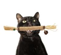 Générique Silvervine Sticks for Cats - Catnip Molar Rod with Bell | Natural dentall Chew Toy, Interactive Feline Teeth Cleaning Stick, Durable Pet Enrichment Accessory | Daily Play Supply
