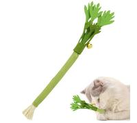 Générique Silvervine Sticks für Katzen - Natürliche -Kaustäbchen zur Zahnpflege & Spielspaß - Interaktives Katzenspielzeug mit Glocke & Filz - Silberrebe Beißstab gegen Langeweile & Stress - 1 Stück