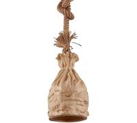 Générique Simple - Lampe Suspendue En Résine Éclairage E27 Rétro Chanvre Personnalité Sac Abat-Jour Plafonnier, Luminaires intérieur