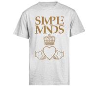 Générique Simple Minds Logo T-Shirt À Manches Courtes pour Hommes Gris