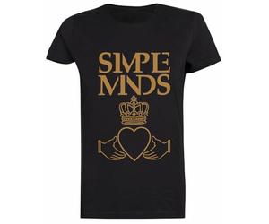 Générique Simple Minds Logo T-Shirt Noir À Manches Courtes pour Femmes