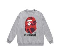 Générique Simpliste Singe Avatar Dessin Animé Imprimé Léger Noir, Blanc Et Gris Sweater À Capuche - Printemps Et Automne Mode, Unisex Et Adolescent Sweater À Capuche Lâche-Color-8||l