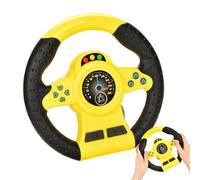 Générique Simulated Driving Toy, Interactive Steering Wheel, Pretend Car Play Accessory, Educational Copilot Game Device, Ideal for Boys, Girls, Family Trips, Travel Entertainment, Learning Fun