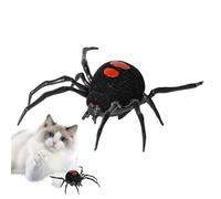 Générique Simulation d'araignée Noire - Farce de Fausses araignées Noires - Jouet de Simulation | Adultes et de Compagnon de Chat ennuyé d'intérieur, Solution de Blague de bâillon pour Petit ami