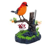 Générique Simulation Electric Bird |18x16x11cm Kids Toy Chirp Pen Holder | Realistic Decorative Realistic Pet Bird | Pet Supplies for School Kids Bedroom Living Room Kitchen Adults Birthday Easter