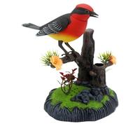 Générique Simulation Electric Bird |18x16x11cm Kids Toy Chirp Pen Holder | Realistic Decorative Realistic Pet Bird | Pet Supplies for School Kids Bedroom Living Room Kitchen Adults Birthday Easter